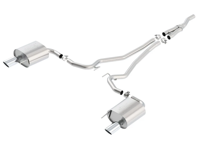 Borla Atak Kat Abgasanlage 15-17 Ford Mustang 2.3L EcoBoost MT/AT 2.25in Rohr 4in Spitze