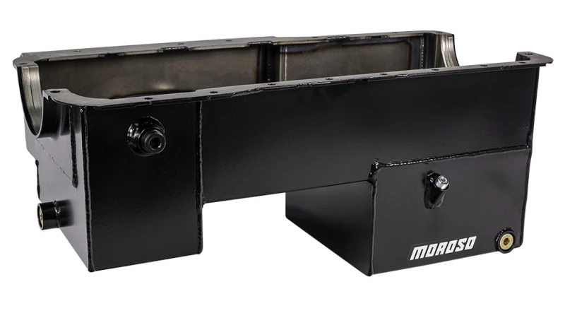 Moroso Ölwanne für Ford 351W mit Power Pouch, Billet End Seals, Rear Sump, 7 Liter, 9 Zoll, Stahl