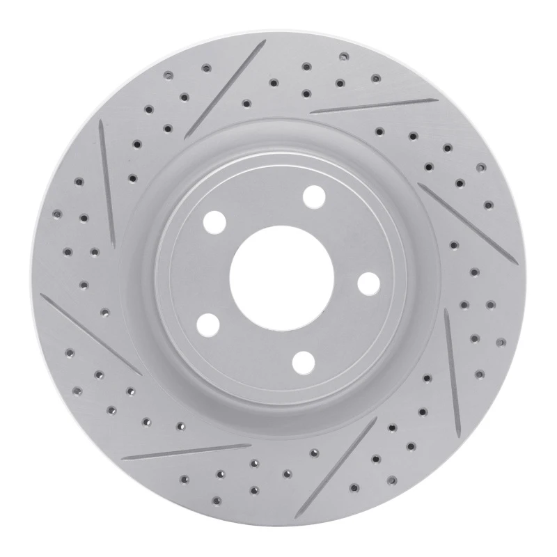 DFC 07-10 Chevrolet Hhr Front Right Drilled & Slotted Geoperformance Rotor