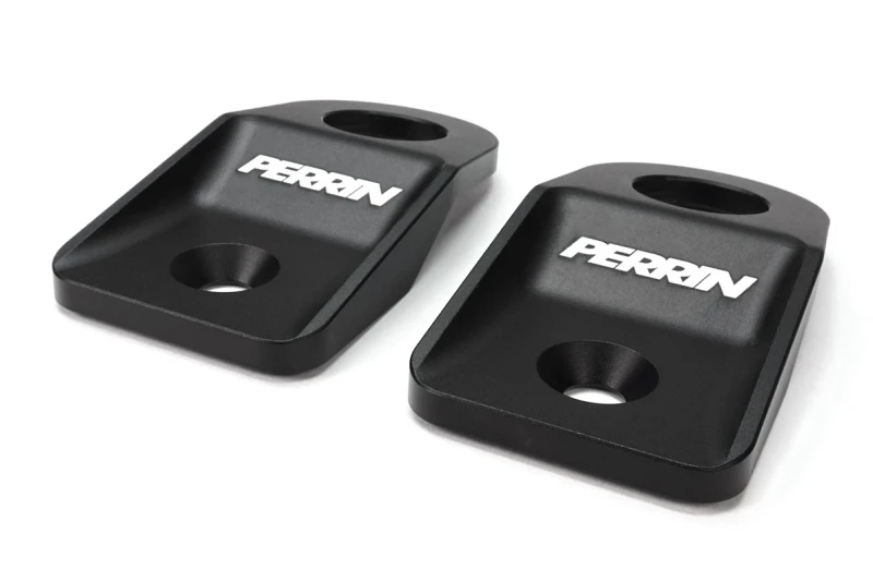 PERRIN 08-14 Subaru WRX/STI / 08-11 Impreza / 08-10 Outback Upper Radiator Bracket Set - Black