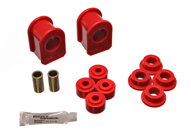 Energy Suspension Ford Rote 1 Zoll Durchmesser 2 1/2 Zoll Höhe inBin Stil Querlenkerbuchsen-Set