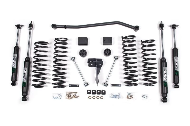 Zone Offroad 4 Zoll Höherlegungskit für 2007–2015 Jeep Wrangler JK 4-Türer