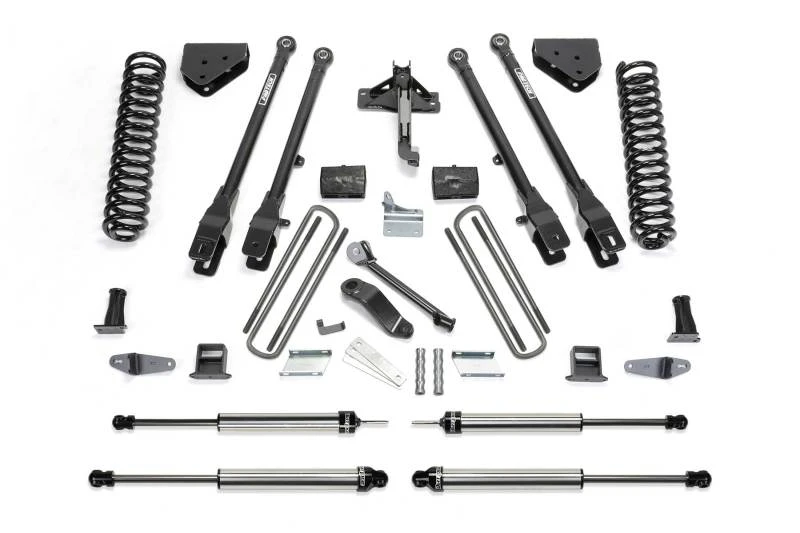 Fabtech 08-10 Ford F450/550 4WD 6 Zoll 4-Link-System mit Coils und Dlss-Shocks