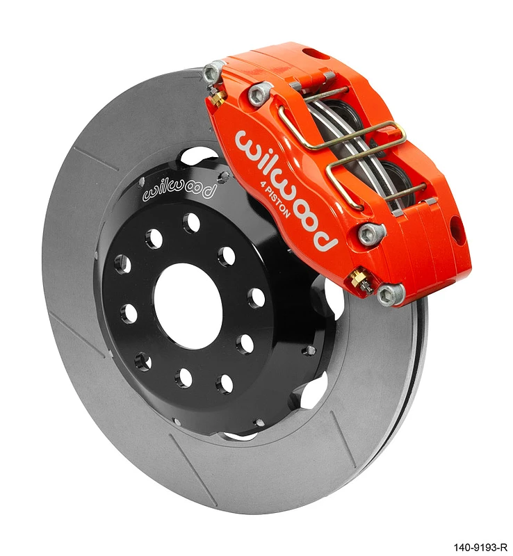 Wilwood Dynapro Radial Vorderrad-Kit 12,00 Zoll Rot für Subaru Impreza WRX (*Leitungs-Kit benötigt*)