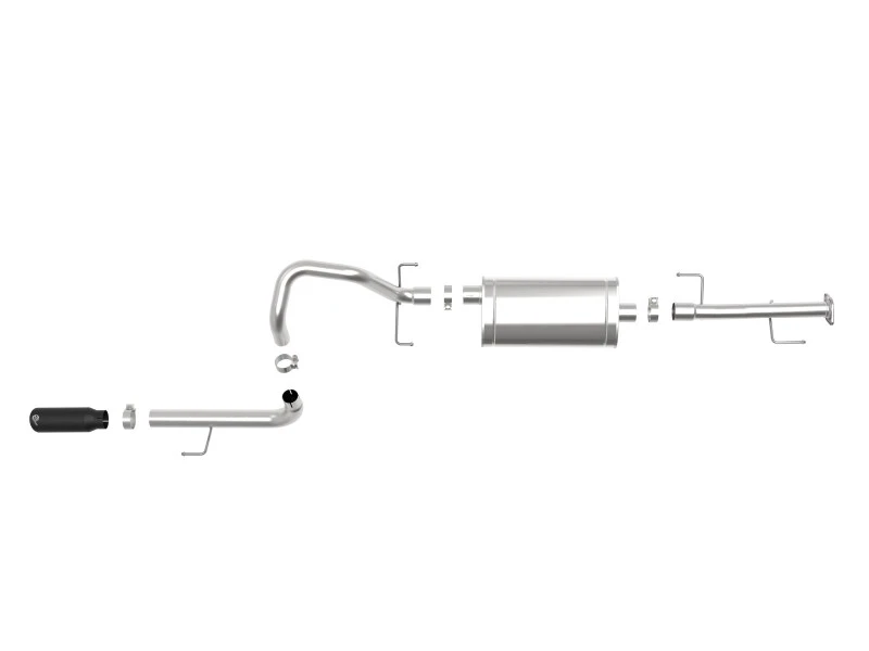 aFe MACHForce XP 2,5 Zoll 304-SS Auspuff Cat-Back mit schwarzer Spitze 10-19 Toyota 4Runner V6-4.0L