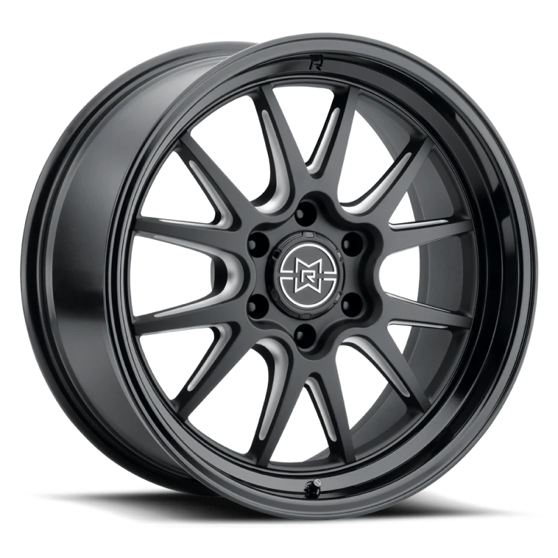 Method Raised MR802 22x10 / 6x135 BP / -18mm Offset / 87mm Bore - Double Black Milled Wheel