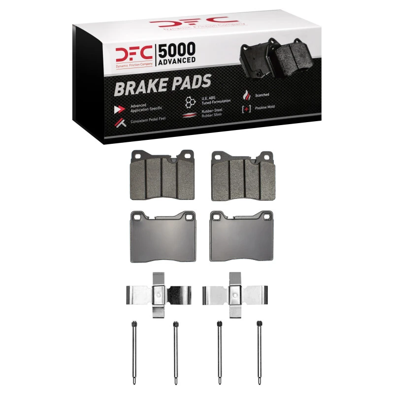 DFC 76-86 BMW 630CSi Front 5000 Advanced Low Metallic Brake Pads and Hardware Kit