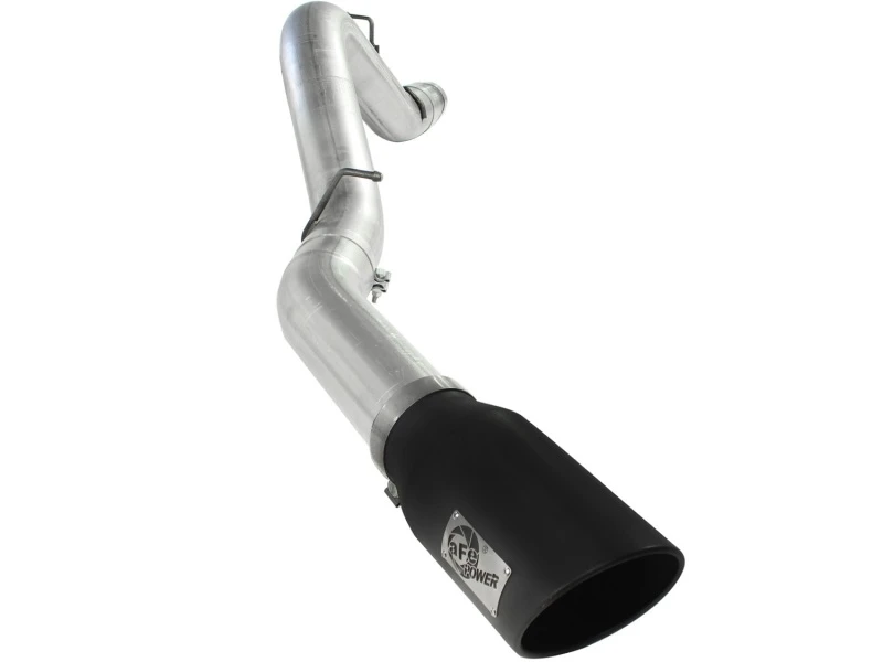 aFe Atlas Auspuff 5 Zoll DPF-Back Al Stahl 11-13 GM Diesel Trucks V8-6.6L (td) LML (Schwarze Spitze)