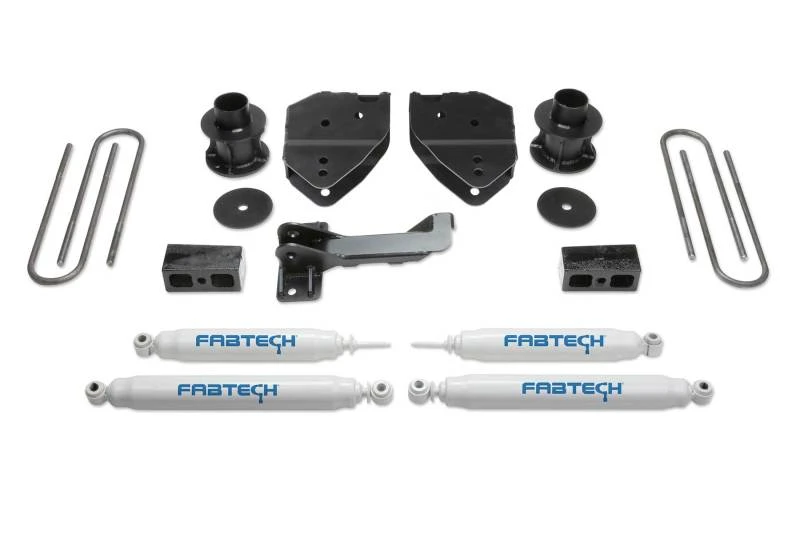 Fabtech 17-21 Ford F250/F350 4WD 4 Zoll Budget-System mit Performance-Stoßdämpfern