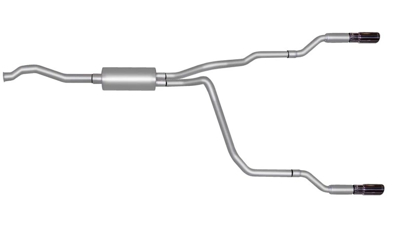 Gibson 01-05 Ford Ranger XL 2.3L 1.75 Zoll Cat-Back Dual Split Auspuff - Aluminisiert