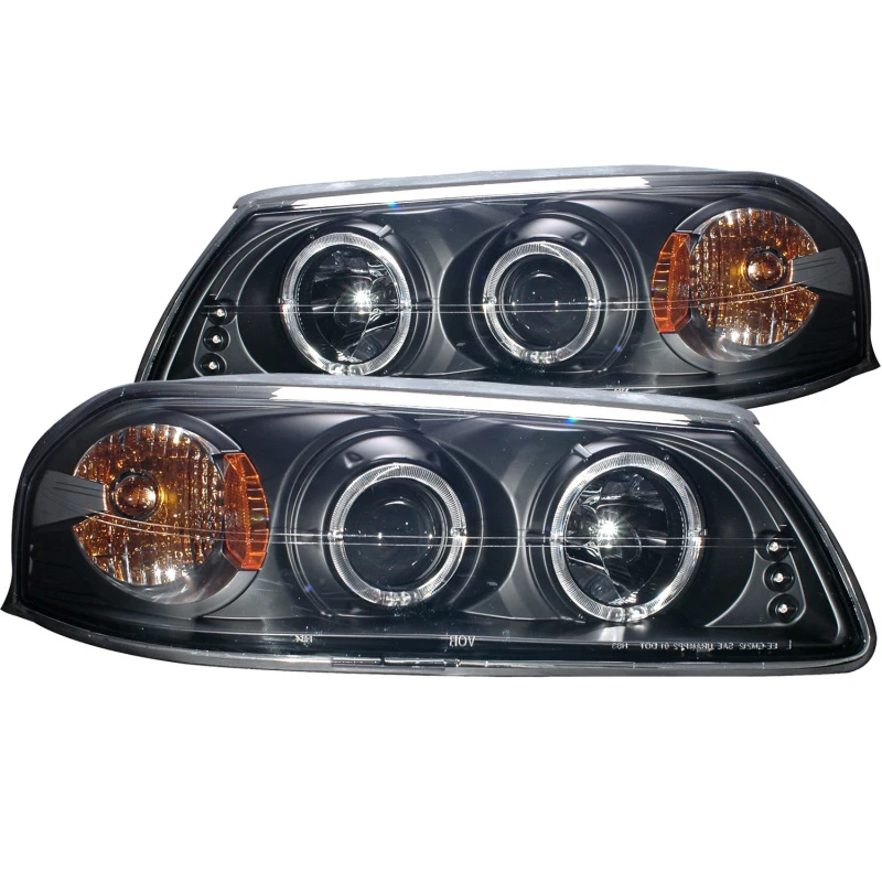 ANZO 2000-2005 Chevrolet Impala Projektorscheinwerfer mit Halo Schwarz
