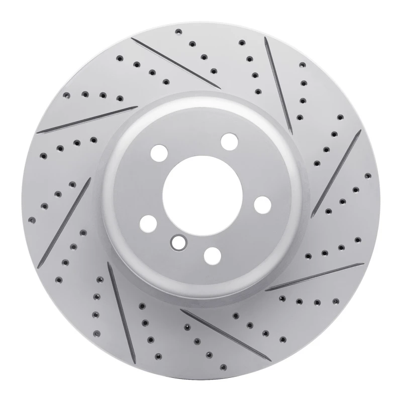 DFC 13-20 BMW 440i xDrive Gran Coupe Front Right Drilled & Slotted Geoperformance Rotor
