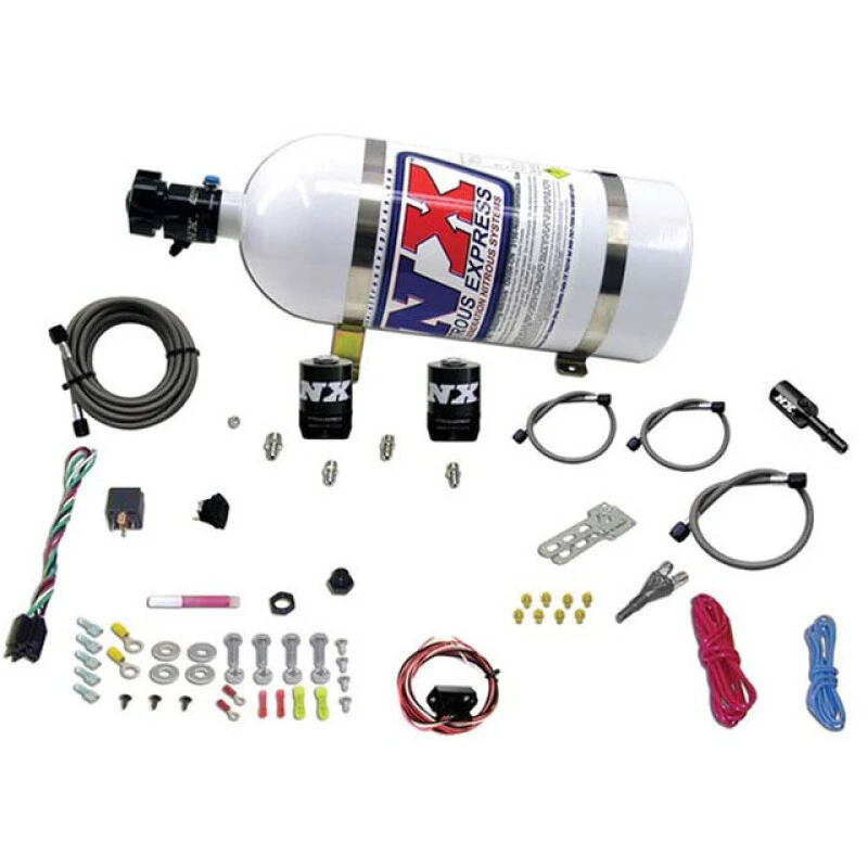 Nitrous Express Dodge Hemi/SRT8 Single Nozzle Fly By Wire Nitrous Kit (35-150HP) w/10lb Bottle