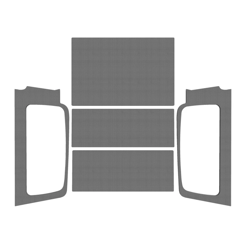 DEI 04-06 Jeep Wrangler LJ Unliminted Kopfleiste Komplett-Kit - Grau