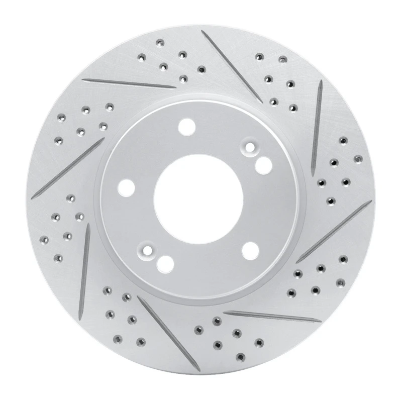 DFC 11-26 Hyundai Elantra Coupe Front Right Drilled & Slotted Geoperformance Rotor