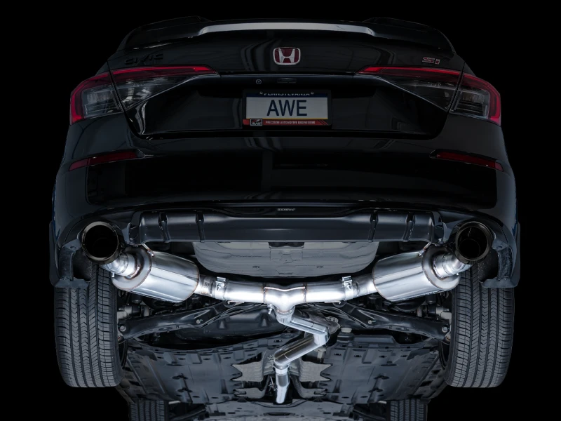 AWE Tuning 22+ Honda Civic Si/Acura Integra Touring Edition Katback Auspuff - Dual Diamant-Schwarz