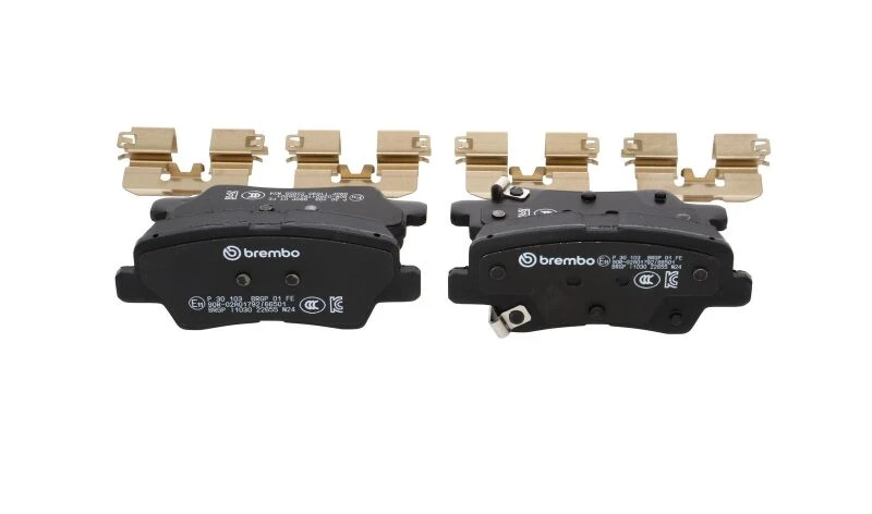 Brembo OE 21-22 Hyundai Accent/19-24 Nexo/2016 Sonata/2019 Sonata PRIME Low-Met Brake Pad - Rear