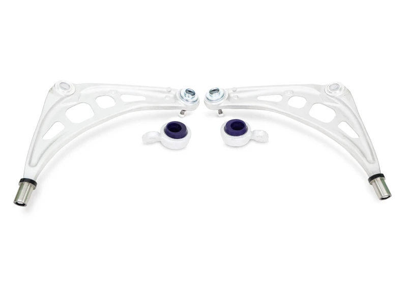 SuperPro 2000 BMW 323Ci Base Front Alloy Lower Control Arm Set (+Caster)