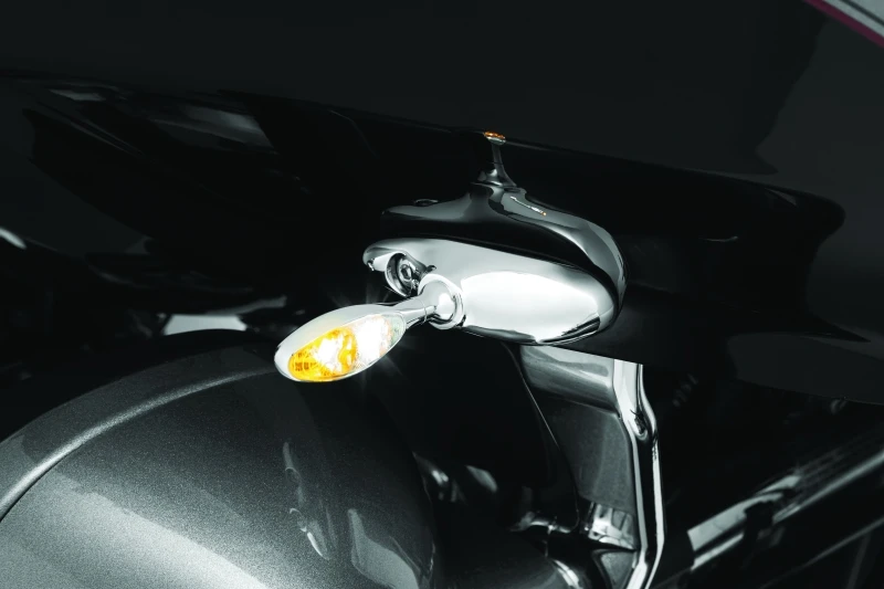 Kuryakyn Micro 1000 Clear Lens White/Amber Chrome
