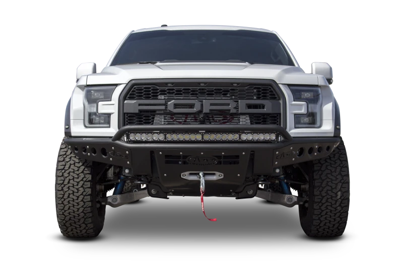 Addictive Desert Designs 17-18 Ford F-150 Raptor Stealth R Front Bumper w/ Winch Mount