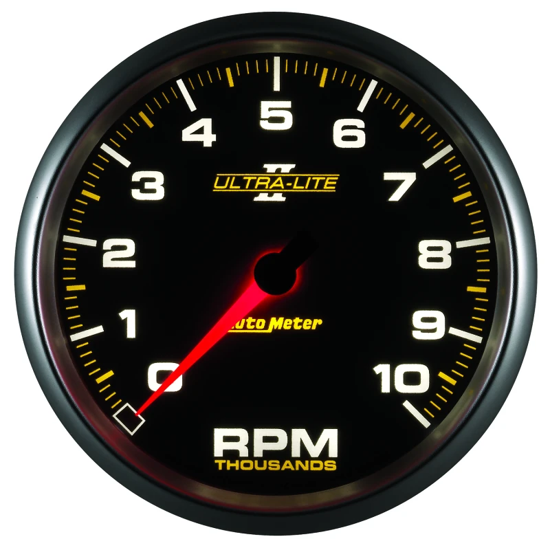 Autometer Ultra-Lite II 5 Inch 10000 RPM In-Dash Tachometer