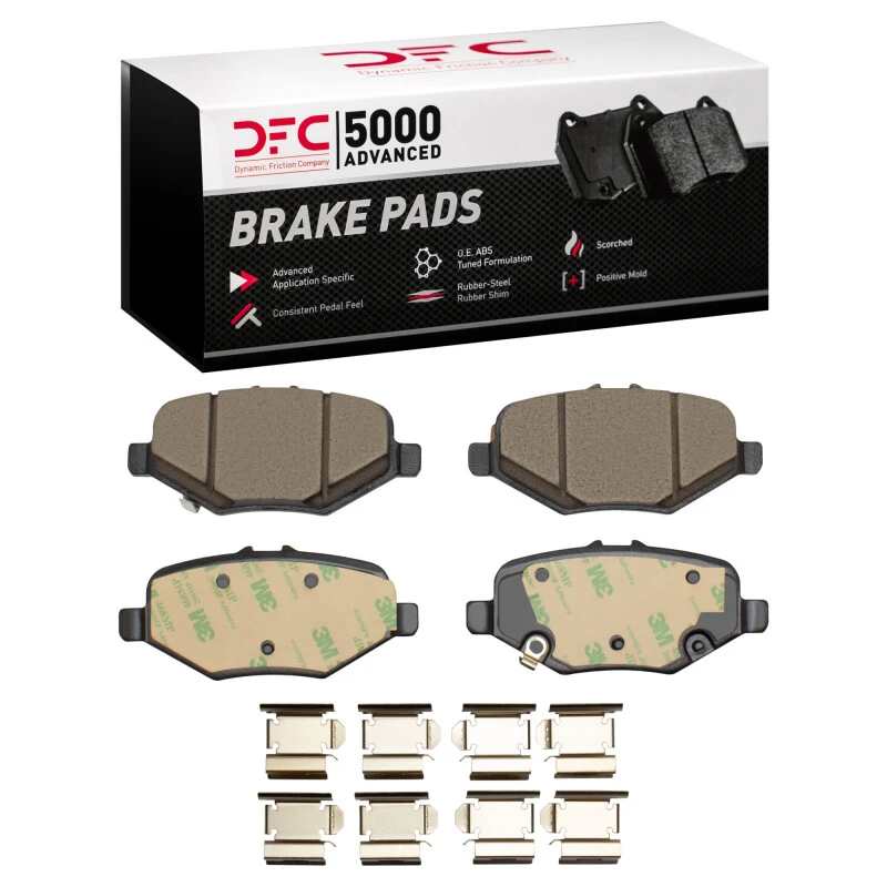 DFC 13-19 Ford Explorer Rear 5000 Advanced Ceramic Brake Pads and Hardware Kit