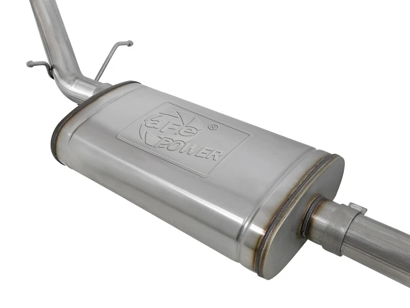 aFe Vulcan Serie 3in 304SS Auspuff Cat-Back mit polierten Endrohren 2019 GM Silverado / Sierra 1500 L4-2.7L (t)