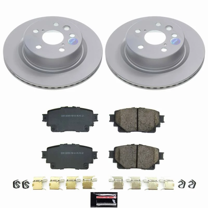 Power Stop 21-25 Lexus IS300 Rear Z17 Coated Brake Kit