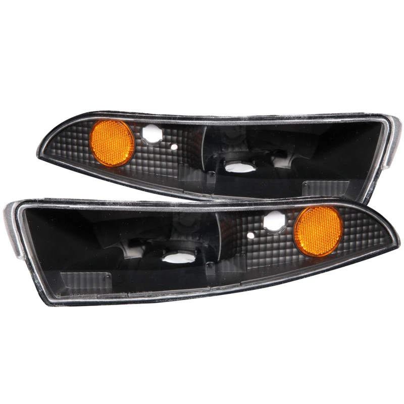 ANZO 1993-2002 Chevrolet Camaro Euro-Parkleuchten Schwarz mit Amber-Reflektor