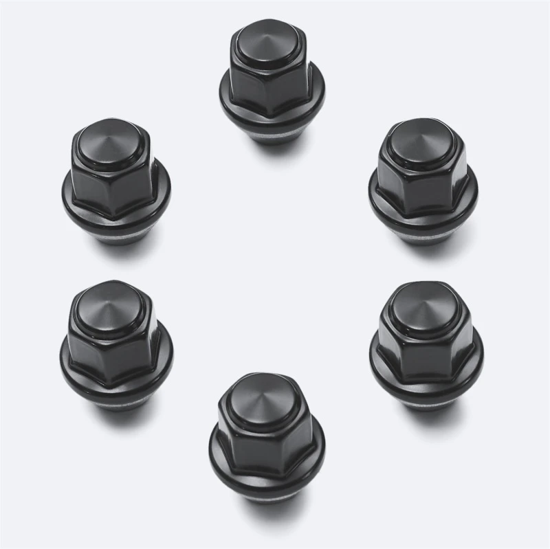 Ford Racing M12 x 1,5 schwarze Radmutter - Set mit 6