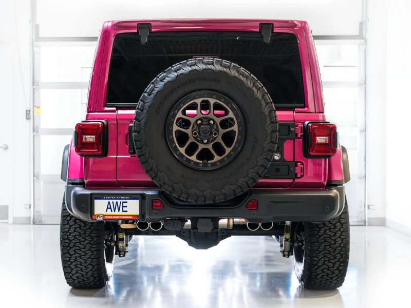 AWE 21+ Wrangler 392 Switchpath Kat-Back Auspuff- Quad BashGuards