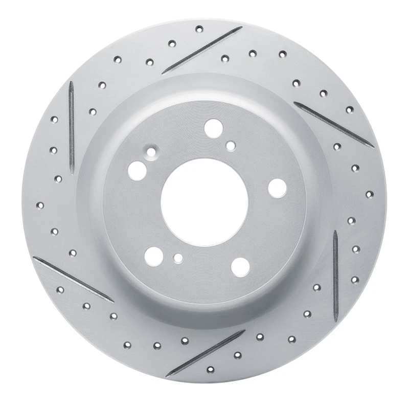 DFC 17-26 Acura Integra Rear Left Drilled & Slotted Geoperformance Rotor