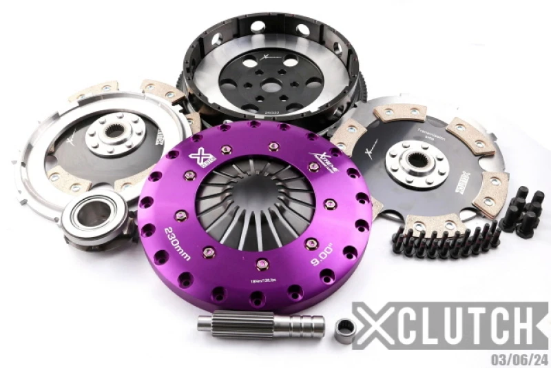 XClutch 06-07 Mazda Mazdaspeed 3 2.3L Turbo 9-Zoll-Doppelscheiben-Keramik-Kupplungskit