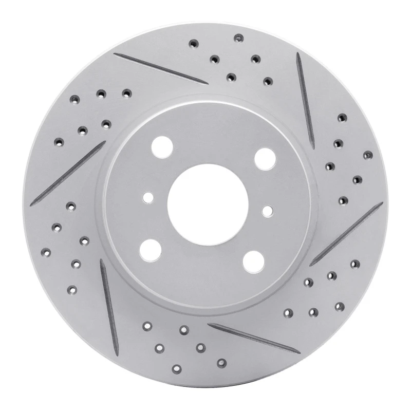 DFC 06-19 Scion IQ Front Right Drilled & Slotted Geoperformance Rotor