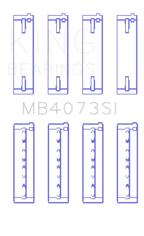 King Audi ACZ / AAH / ACK / AEJ / ASN Kurbelwellen-Hauptlager (Satz von 4)