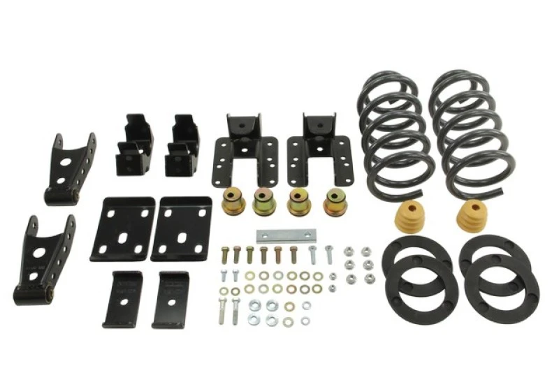 Belltech Tieferlegungskit 2014 Silverado/Sierra Std Cab 2WD 1 Zoll oder 2 Zoll vorne/4 Zoll hinten ohne Stoßdämpfer