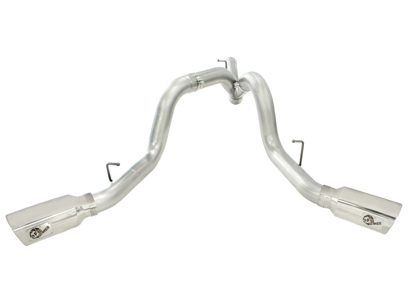 aFe MACHForce XP Auspuff Aluminisiert Dual Split DPF Rück 11-15 GM Diesel LKW V8-6.6L (td) (polierte Spitze)