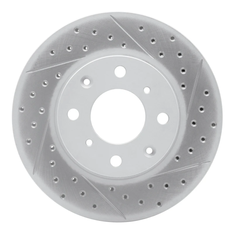 DFC 90-00 Honda Civic Del Sol Front Right Drilled & Slotted Geoperformance Rotor