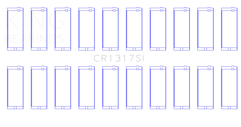king-engine-bearings_CR1317SI-679662d72d286 King Engine Chrysler 273CI/318CI/340CI/360CI Pleuelstangenlager-Satz mit 20