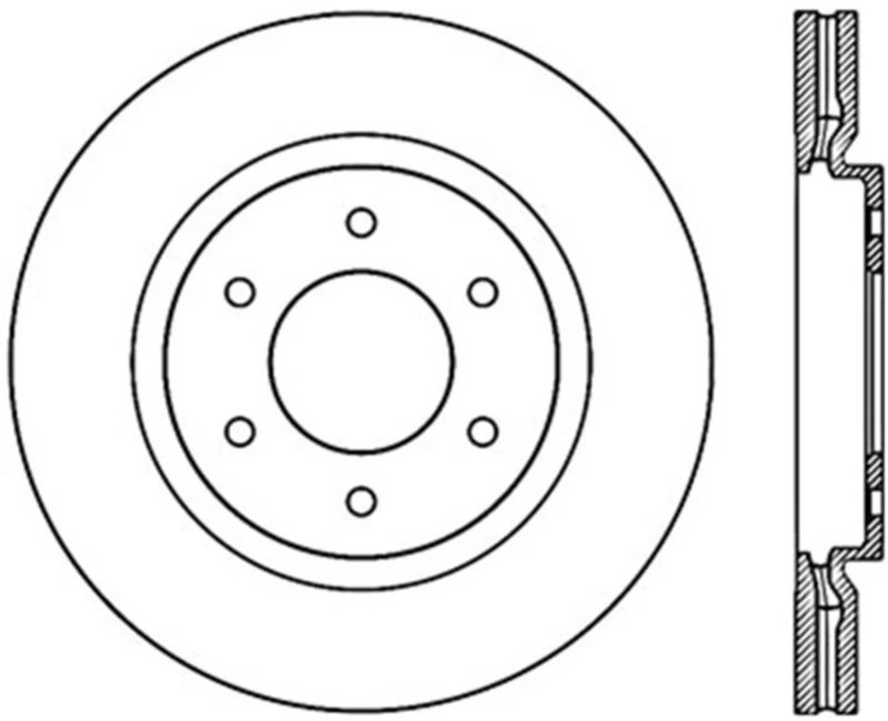 StopTech Power Slot 08-09 Infiniti QX4/QX56 / 07-09 Nissan Armada Left Front Slotted Cryo Rotor