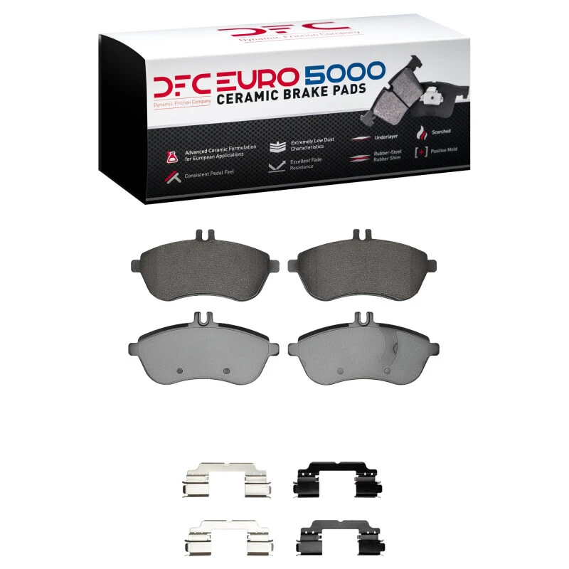 DFC 08-16 Mercedes-Benz C180 (Mexico) Front Euro 5000 Ceramic Brake Pads and Hardware Kit