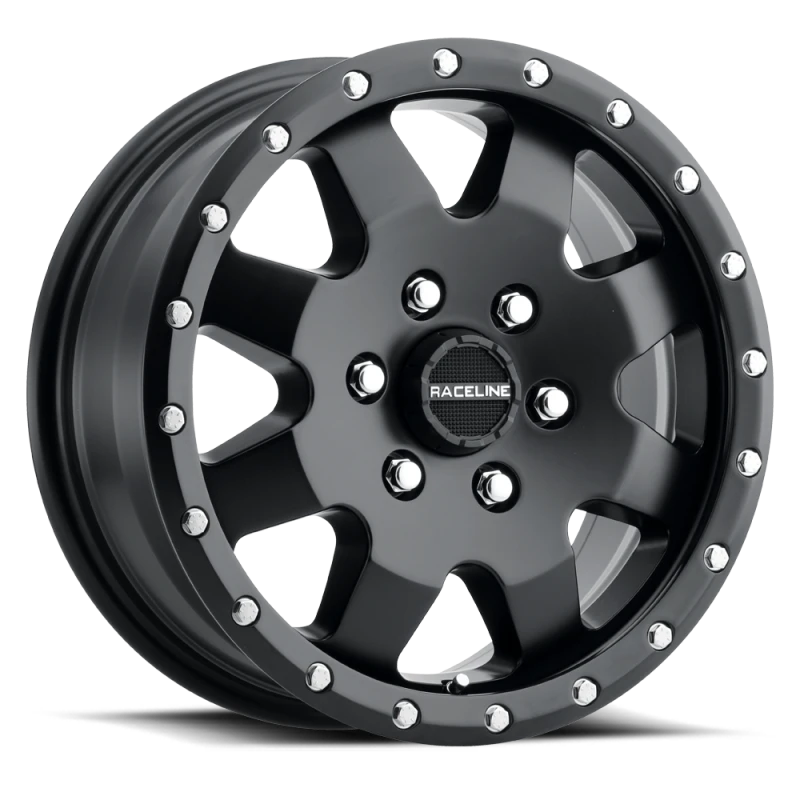 Raceline 935B Defender 16x6.5in / 5x130 BP / 45mm Offset / 84.1mm Bore - Satin Black Wheel