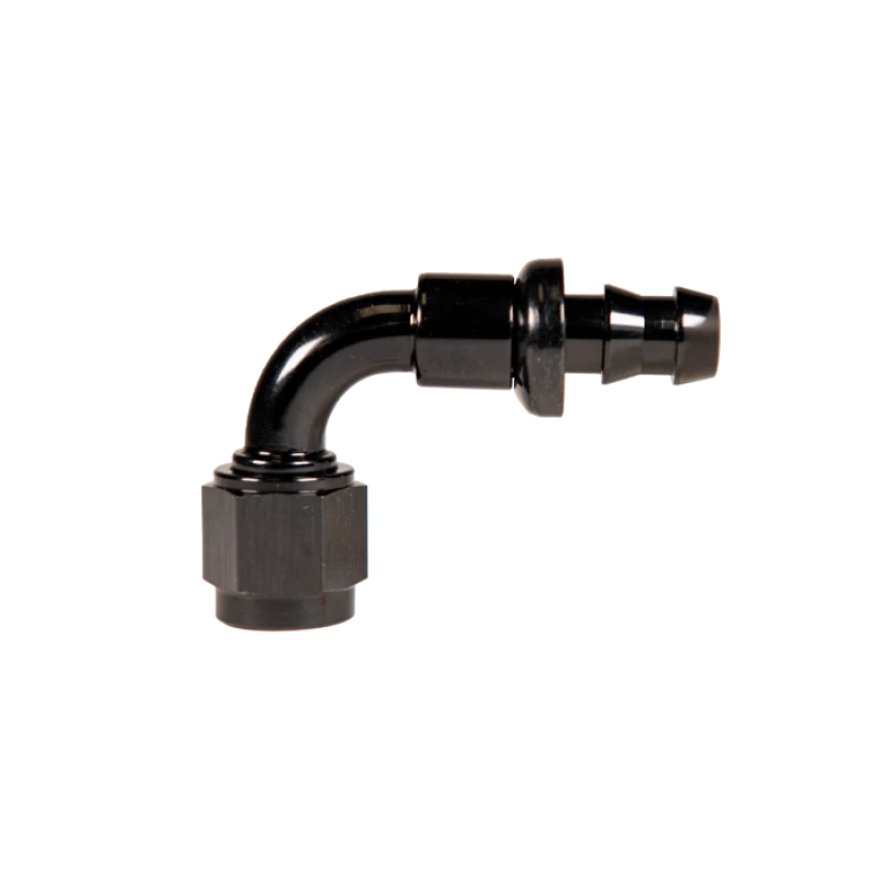 Fleece Performance Universal -6AN 90Grad zu Schlauchstutzen - Schwarz