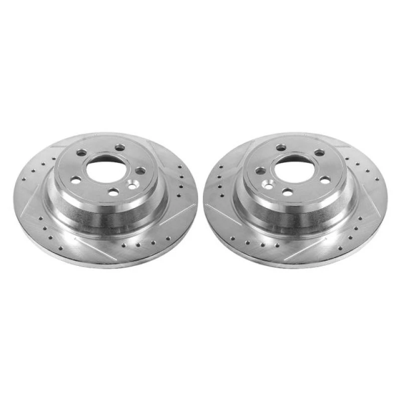 Power Stop 07-11 Volvo S80 Rear Evolution Drilled & Slotted Rotors - Pair