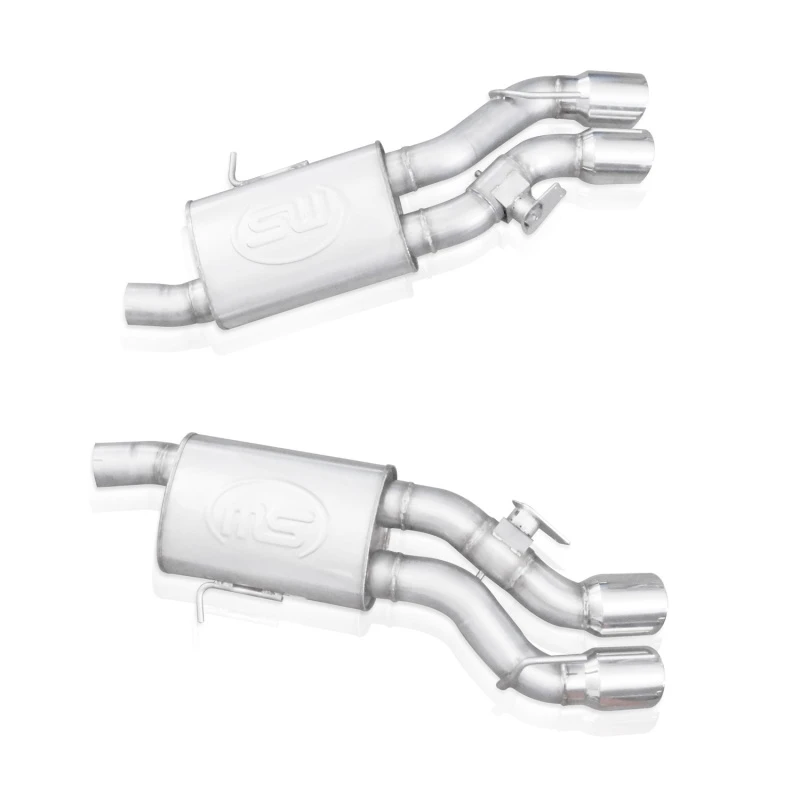 Stainless Works 2016-18 Cadillac CTS-V Limousine Axleback-System mit Dual-Mode-Turbomufflern und 4-Zoll-Tips