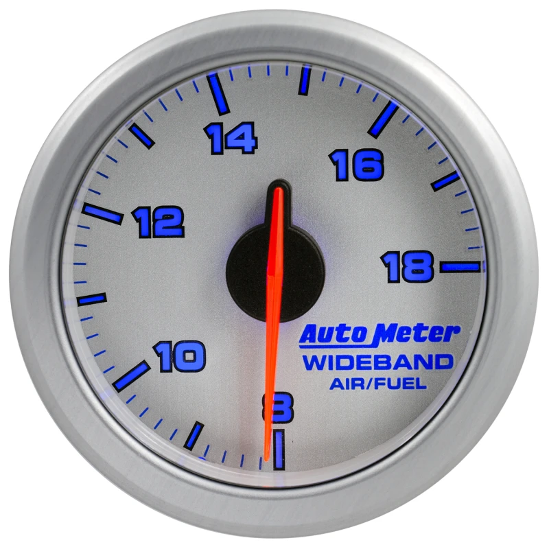 Autometer Airdrive 2-1/6 Zoll Weitband-Luft / Kraftstoff-Anzeige 10:1-17:1 ARF-Bereich - Silber