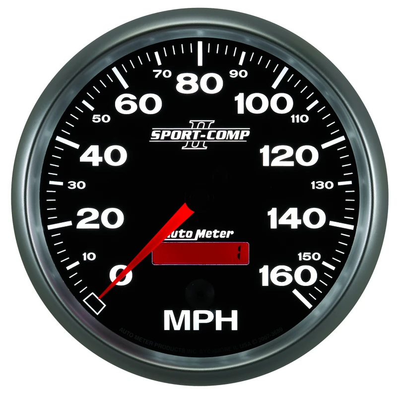 Autometer Sport-Comp II 5 inch 0-160MPH Electronic Programmable Speedometer