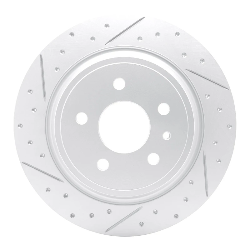 DFC 13-20 Ford Escape Rear Left Drilled & Slotted Geoperformance Rotor