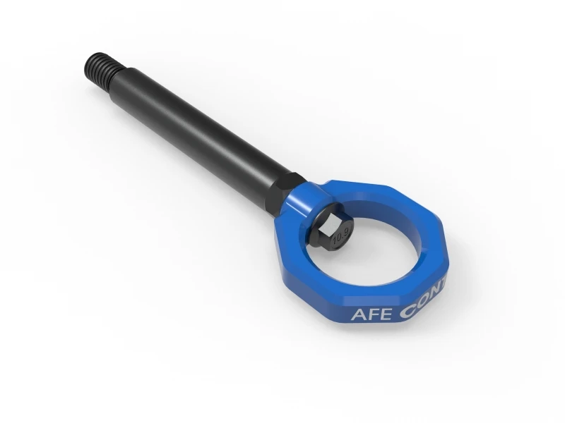 aFe CONTROL Front / Rear Tow Hook Blue for BMW M2 (G87) 2023-2025