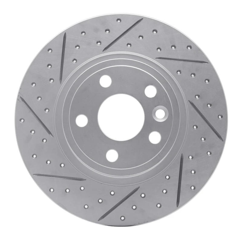 DFC 15-20 Jaguar E-Pace Rear Right Drilled & Slotted Geoperformance Rotor